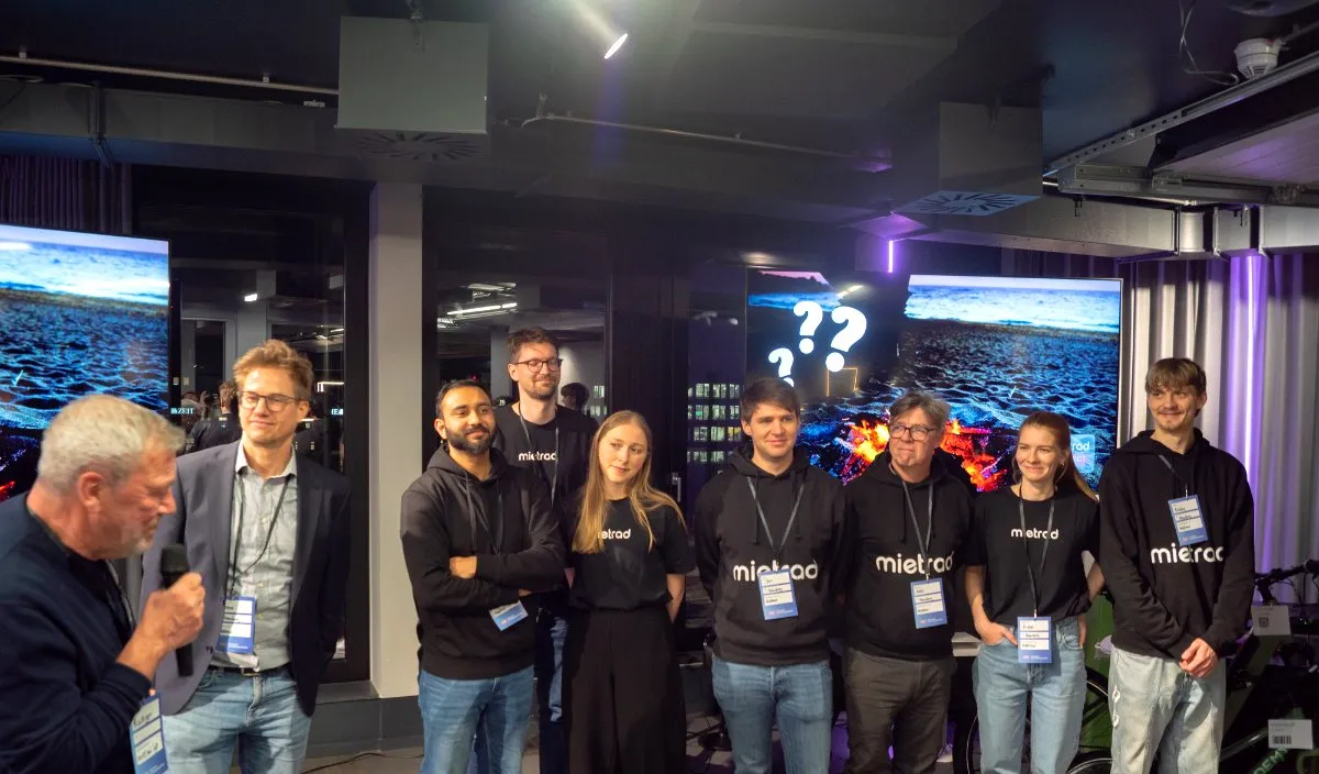 Das mietrad Team auf der Bühne
